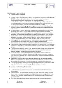 ETKO tarafından oluşturulmuş olan "TI 73 Acil Durum Talimatı” isimli talimat revize edilmiştir.